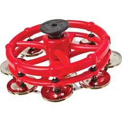 LP 193 Click Hi-Hat Tambourine Stahl Schellen Rot