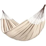 La Siesta Hängematte kingsize org.cotton Creme, Dunkelbraun - Organic Cotton Classic Hammock