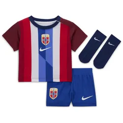 Norway 2024/25 Stadium Home dreiteiliges Nike Replika Fußballtrikot-Set (Babys und Kleinkinder) - Rot, 3-6M