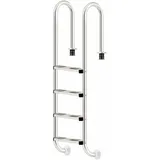 Zelsius Edelstahl Poolleiter Mit 4 Stufen, 50,2 X 36,5 X 183 Cm, Mit Rutschsicherung, Pool Einstieg