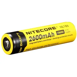 Nitecore Flashlight Nitecore NL186, Wiederaufladbarer Akku, 168A, Lithium-Ion (L