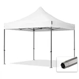 TOOLPORT Premium Faltpavillon 3 x 3 m weiß 582534