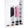 Relaxdays Kleiderschrank, weiß, transparent 145,0 x 36,5 x 198,0 cm