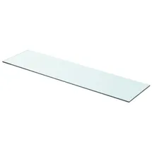 vidaXL Regalboden Glas Transparent 80x20 cm - Transparent