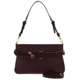 PINKO Belt Bag Mini Schultertasche Leder Burgundy Wine