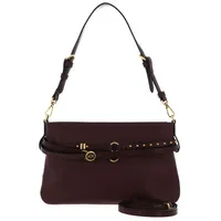 PINKO Belt Bag Mini Schultertasche Leder Burgundy Wine