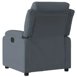 vidaXL Relaxsessel Dunkelgrau Samt 92,5 x 100 x 92,5 cm Grau mit Liegeposition