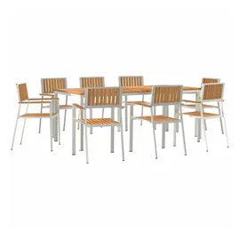 vidaXL Gartentisch Outdoortisch-Set 200 x 75 x 90 cm Braun
