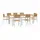 vidaXL Gartentisch Outdoortisch-Set 200 x 75 x 90 cm Braun