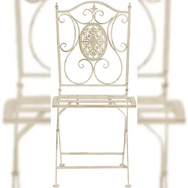 CLP Sibell Gartenstuhl 42 x 49 x 91,5 cm antik-creme 2er Set