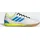 adidas TOP SALA COMPETITION II Indoor Football, Cloud White / Lucid Ray Blue / Solar Yellow, 48 2/3