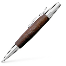 Faber-Castell 148381 - Drehkugelschreiber e-motion Birnbaum, dunkelbraun, Kugelschreiber Mine B, Schreibfarbe schwarz