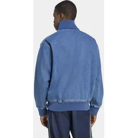 adidas Adicolor Denim Reißverschlusspullover Herren Blau M