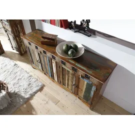 Massivmoebel24 Sideboard Altholz 178x42x88 mehrfarbig lackiert Nature OF Spirit #40