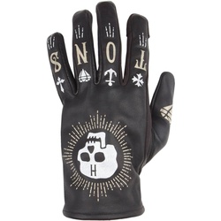 Helstons Kustom Motorradhandschuhe, schwarz, Größe 4XL für Männer
