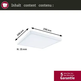 Paulmann Atria Shine 1 eckig 298x298mm 15,7W 2100lm 3000 - 6500K weiß