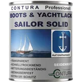 Bootslack Yachtlack Seidenmatt Contura Holzlack Thekenlack Klarlack Außen Holzschutz (375ml.)