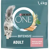 Purina One Katzenfutter Adult reich an Lachs 1,4 kg  Katzenfutter