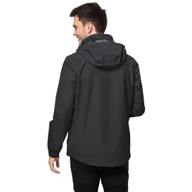 Jack Wolfskin Stormy Point 2L Regenjacke Herren Schwarz XXL