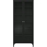 VCM Ebuy24, Vitrine + Buffetschrank, Vitrinenschrank 2 Türen matt