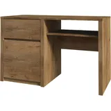 xlmoebel Schreibtisch Handgefertigter Holztisch braun
