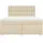 vidaXL Boxspringbett 180 x 200 cm Creme