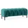konsimo® Sitzhocker Veloursstoff 120 x 50 x 50 cm Blau/Schwarz