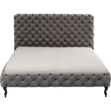 Kare DESIGN Polsterbett 81225 Desire Hoch 160x200 cm Stoff Grau 160 x 200