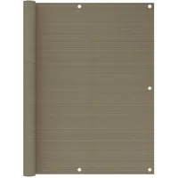 vidaXL Balkon-Sichtschutz 120 x 600 cm Taupe HDPE