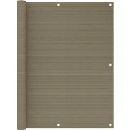 vidaXL Balkon-Sichtschutz 120 x 600 cm Taupe HDPE