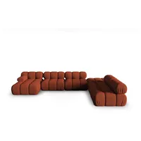 Micadoni Ecksofa Bellis, modular Panorama 7-Sitzer orange