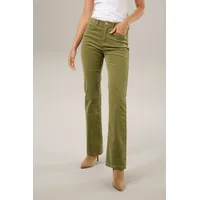 Aniston CASUAL Cordhose Bootcut Grün 48