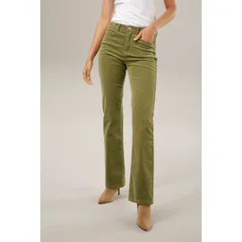 Aniston CASUAL Cordhose Bootcut Grün 48