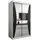 abiks möbel Schwebetürenschrank MONACO 120 x 200 x 62 cm Schwarz/Weiß