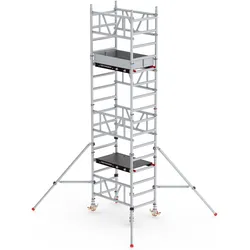 Altrex MiTower 1-Personen-Gerüst Aluminium mit Holz-Plattform 0,75x1,27m 5,20m AH