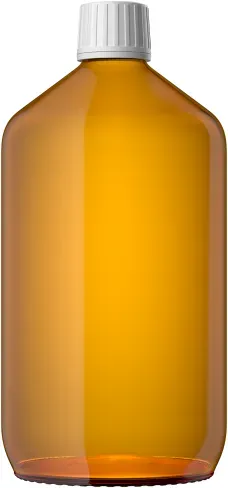 Euro Medizinflasche mit Verschluss, 1000 ml
