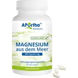 APOrtha® marines Magnesium, 180 vegane Kapseln, natürliches Magnesium aus dem Meer, Nahrungsergänzungsmittel Magnesium ohne Zusatzstoffe, Magnesiumoxid 700mg, davon 385 mg elementares Magnesium