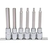 KS Tools 1/2" CHROMEplus Bit-Stecknuss-Satz Innensechskant, 6-tlg. 5-12 mm