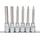 KS Tools 1/2" CHROMEplus Bit-Stecknuss-Satz Innensechskant, 6-tlg. 5-12 mm