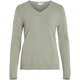 VILA VIRIL V-Neck L/S Knit TOP Grün S