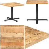 Bistrotisch Quadratisch 80x80x75 cm Raues Mangoholz - Bistrotisch - Bistrotische - Home & Living - Braun