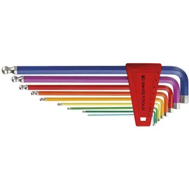 PB SWISS TOOLS RainBow Winkelschraubendreher- Satz im Kunststoffhalter 9-teilig 1,5-10mm
