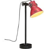 vidaXL Schreibtischlampe 25 w Rot 15x15x55 cm E27