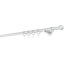 ONDECO 20mm,1-läufig,Rohr,Wandträger 6,5cm,Endstück ball Farbe: Alu-Silber, Größe: 260cm
