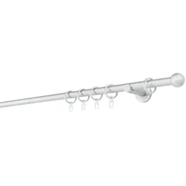 ONDECO 20mm,1-läufig,Rohr,Wandträger 6,5cm,Endstück ball Farbe: Alu-Silber, Größe: 260cm