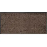 Wash+Dry Fußmatte Brown 35x75cm, innen und außen, waschbar