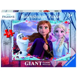 Ravensburger Kinderpuzzle 03036 - Die Eiskönigin 2: Zauberhafte neue Welt - Bodenpuzzle mit 24 großen Puzzleteilen, für kleine Disney-Fans ab 3 Jahren