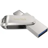 SanDisk Ultra Dual Drive Luxe 256 GB silber USB-C 3.1