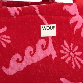 WOUF Terry Shopper Baumwolle Pink/Rot
