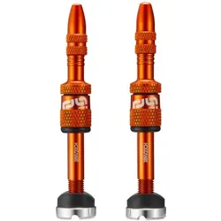 ETHIRTEEN Quick Fill Tubeless Presta Ventile 23-30mm - 2 Stück Orange Modell 2024